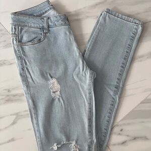 Brandy Melville Women’s Skinny Light Blue Denim Stretch Jeans Size XS(IT 38)
